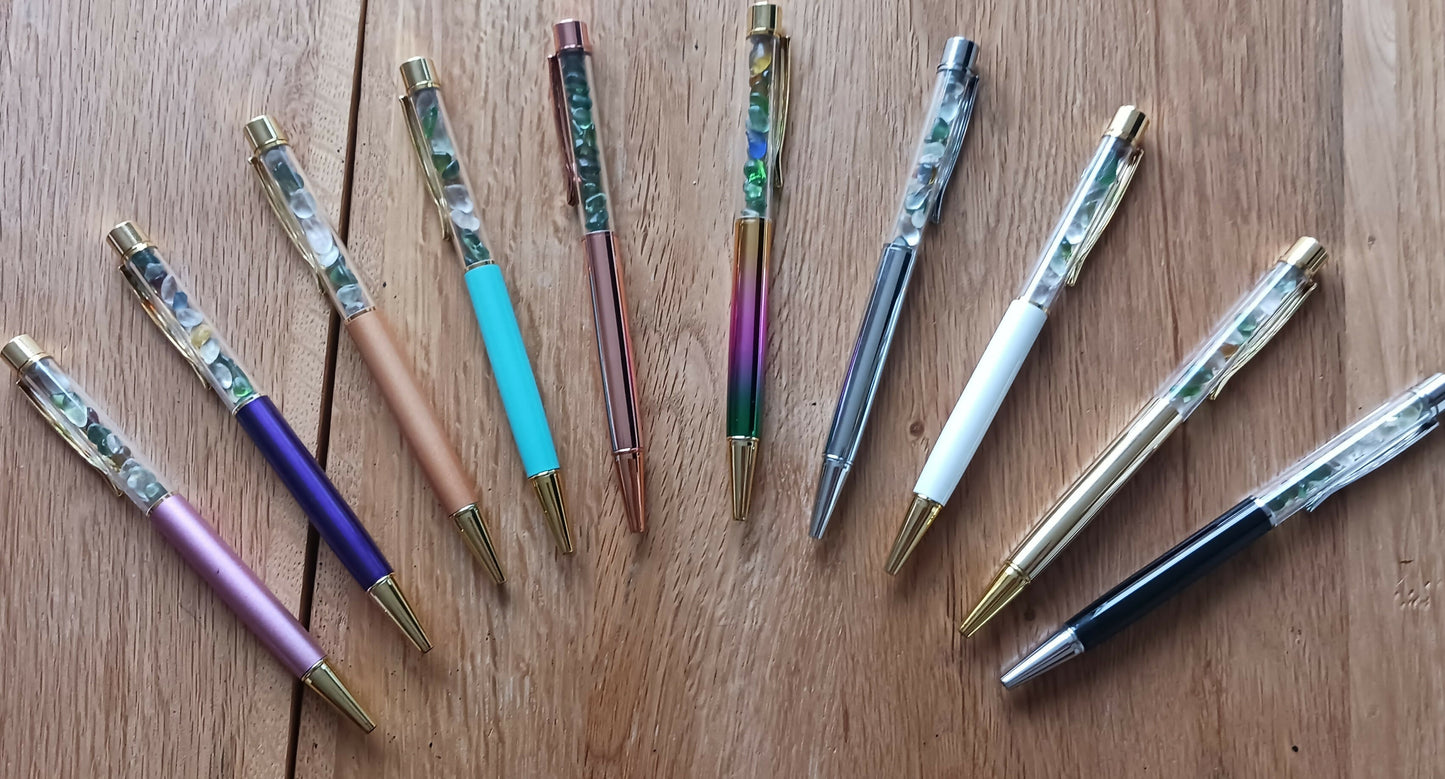 SEA GLASS FILLED BALLPOINT PEN