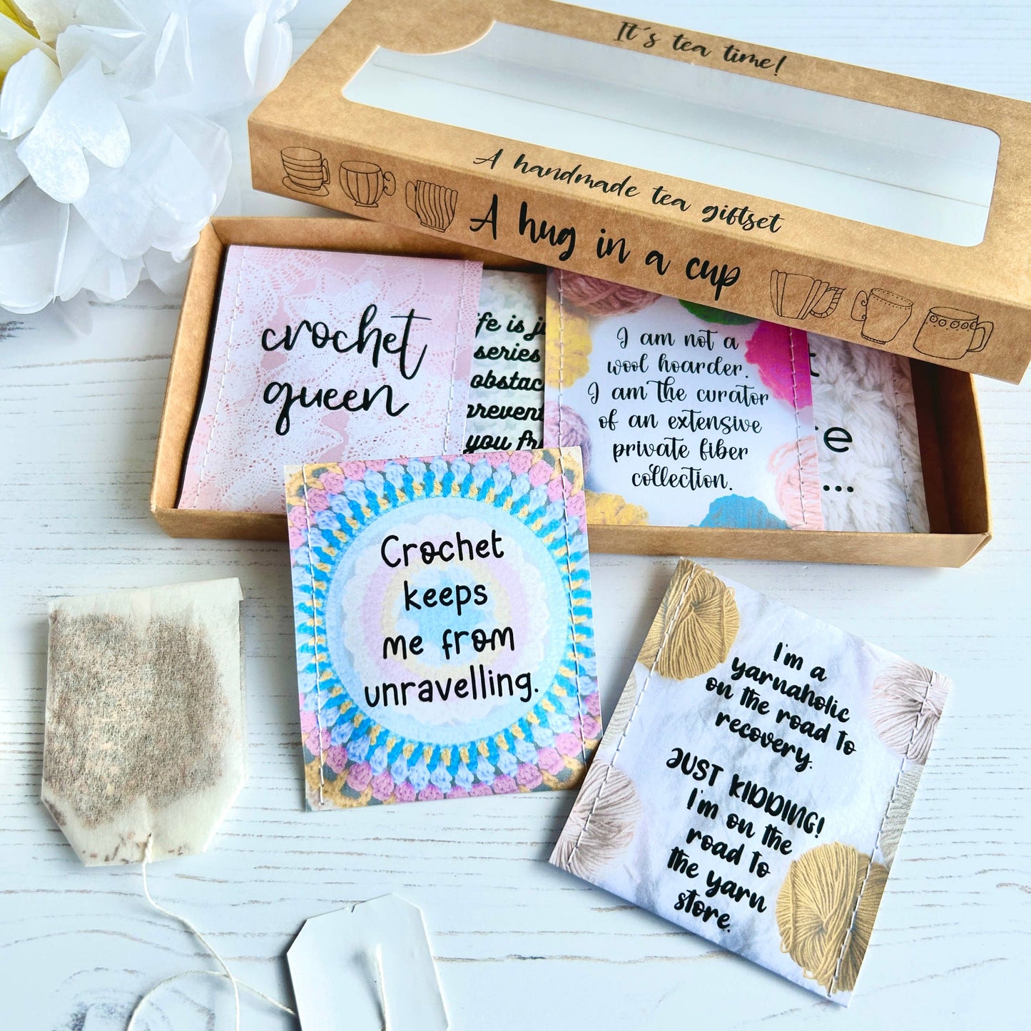 Crochet Gift Set: English Breakfast Tea