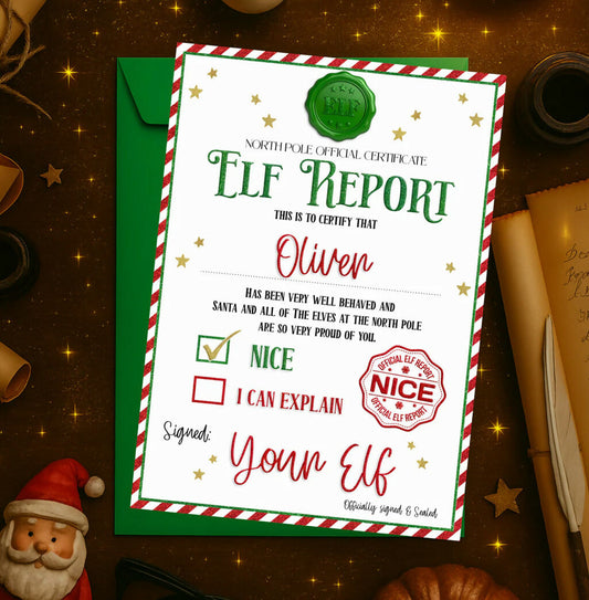 Elf report letter