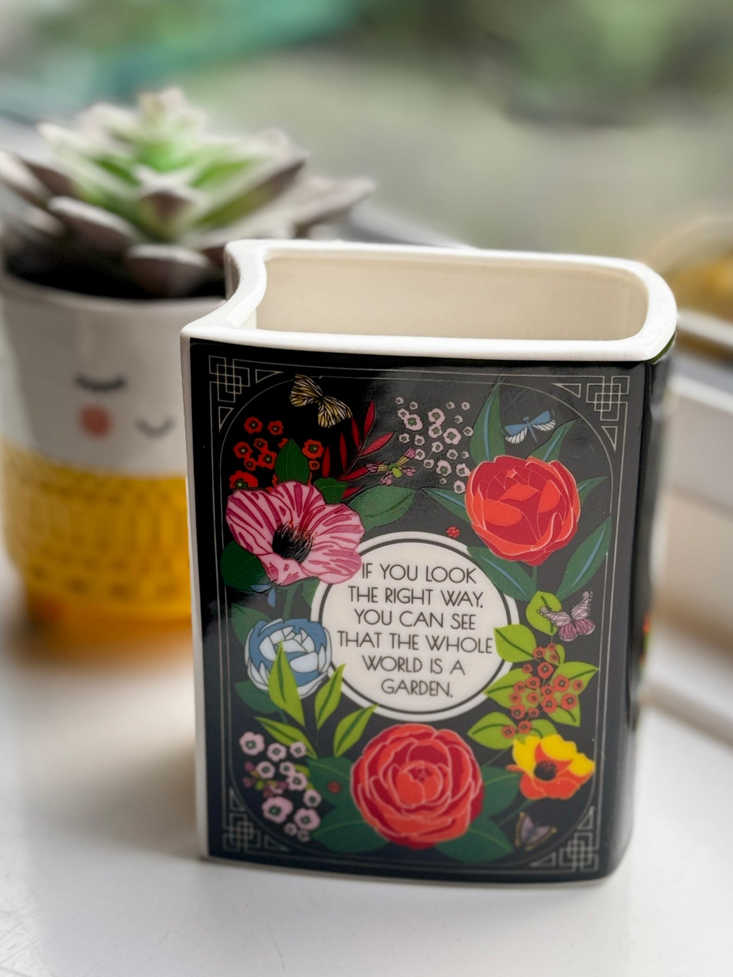 Book Vase: The Secret Garden