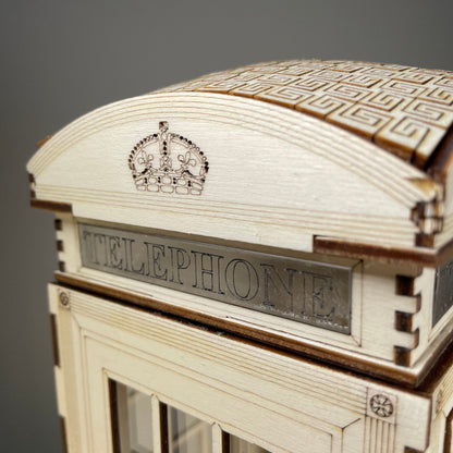 Telephone Box Lamp - Flatpack Model Kit by Curious Rabbit ®