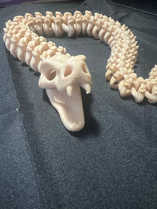 Articulated skeleton snake