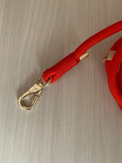 Red Rope Leash Flexible and Lightweight