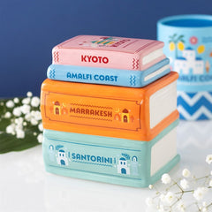 Travel Book Stack: Oil Burner & Wax Warmer | Bookish Home Fragrance Gift