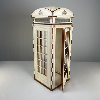 Telephone Box Lamp - Flatpack Model Kit by Curious Rabbit ®