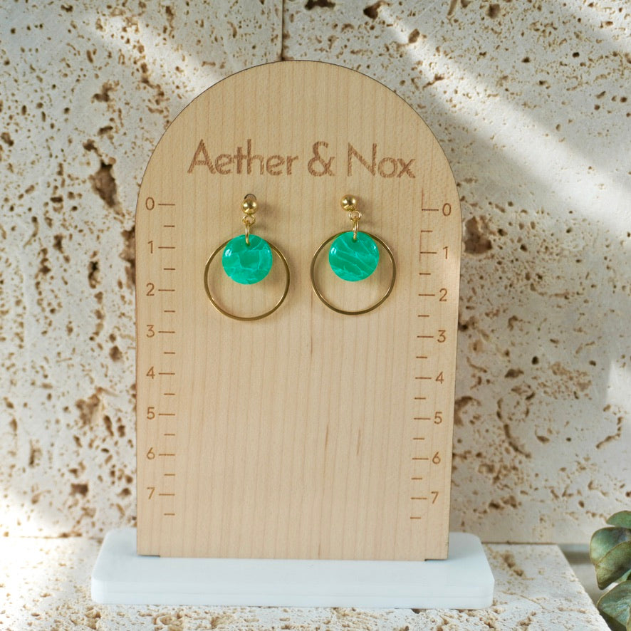 Quartz Stud Hoop