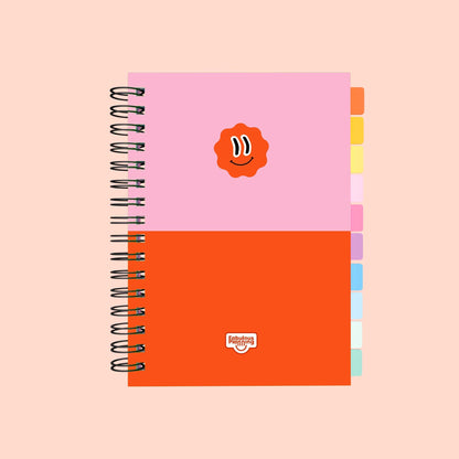 Teacher Undated Spiral Journal Standard Orange Duo