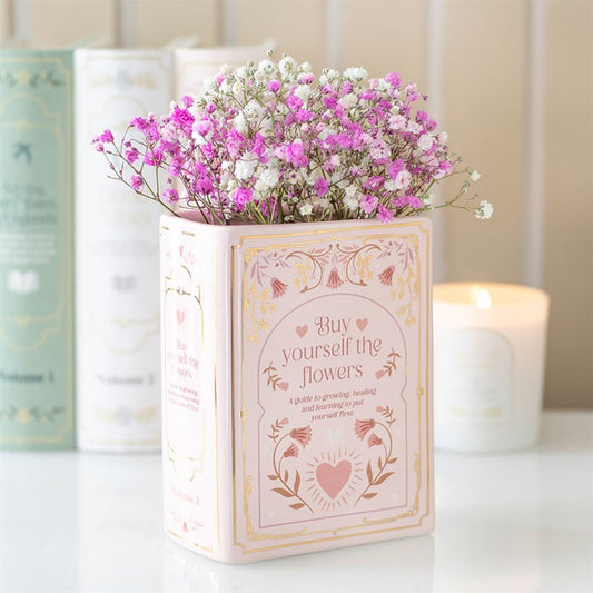 Book Vase: Buy Yourself the Flowers