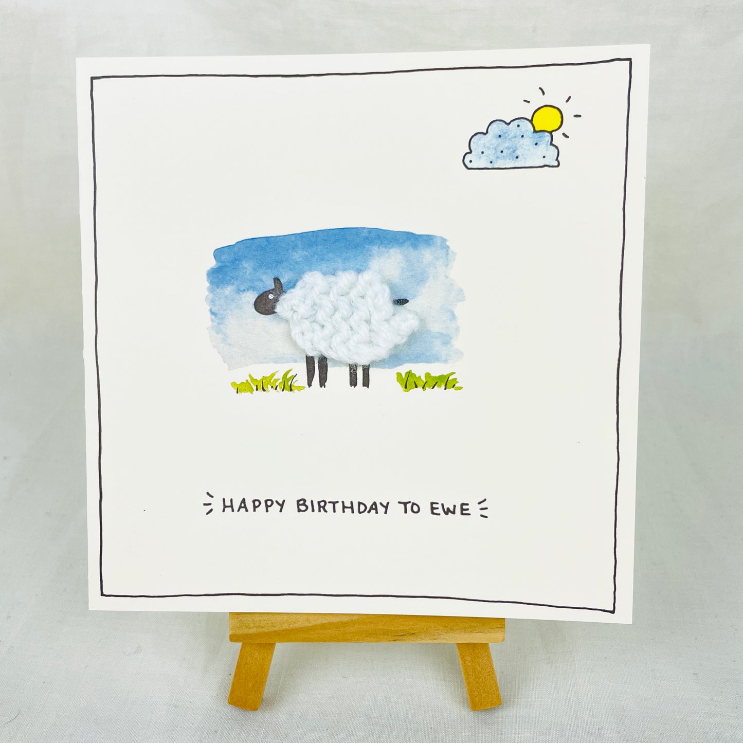 Greetings Card: “Happy Birthday to Ewe”