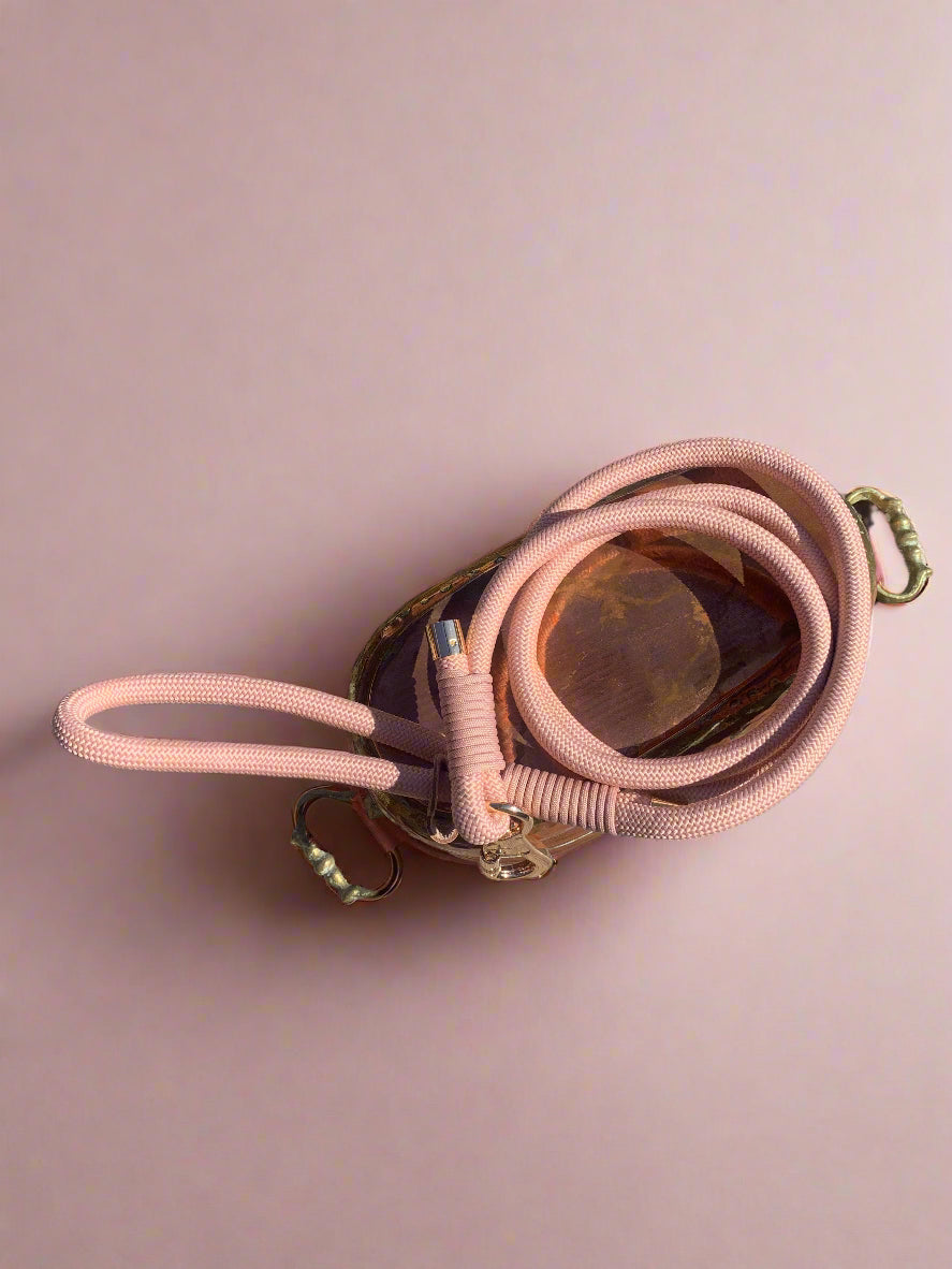 Pink Rope Dog Leash Flexible and Lightweight