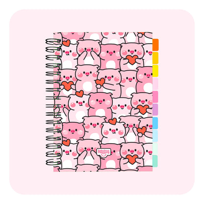Daily 2026 Spiral Journal Standard Piggies