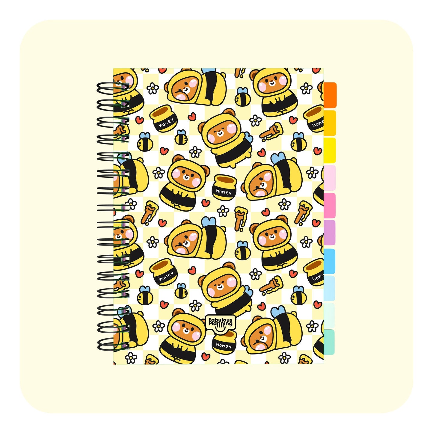 Daily 2026 Spiral Journal Standard Honeybears