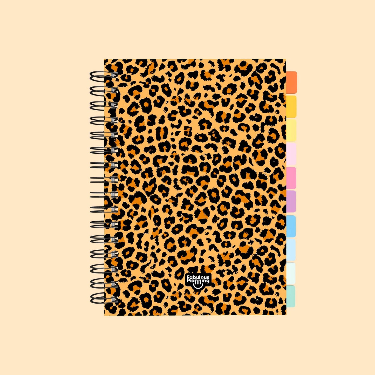 Academic Undated Spiral Journal Standard Leopard