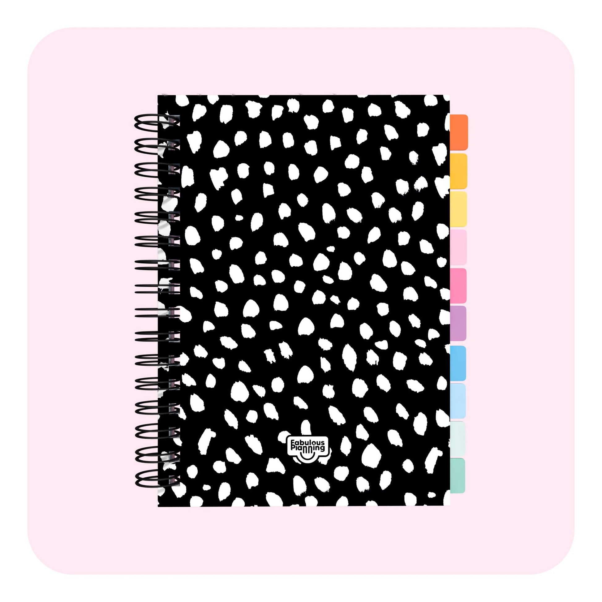 Daily 2026 Spiral Journal Standard Reverse Dalmatian