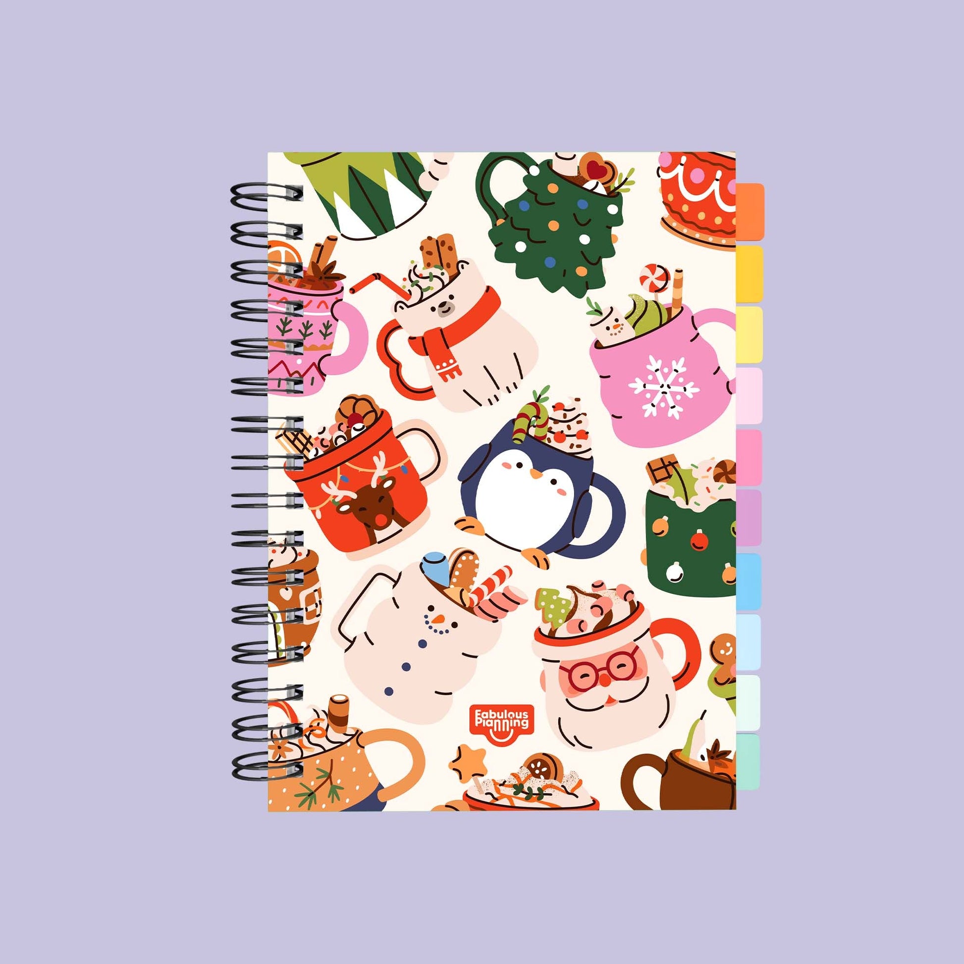 Daily 2026 Spiral Journal Standard Christmas Mugs