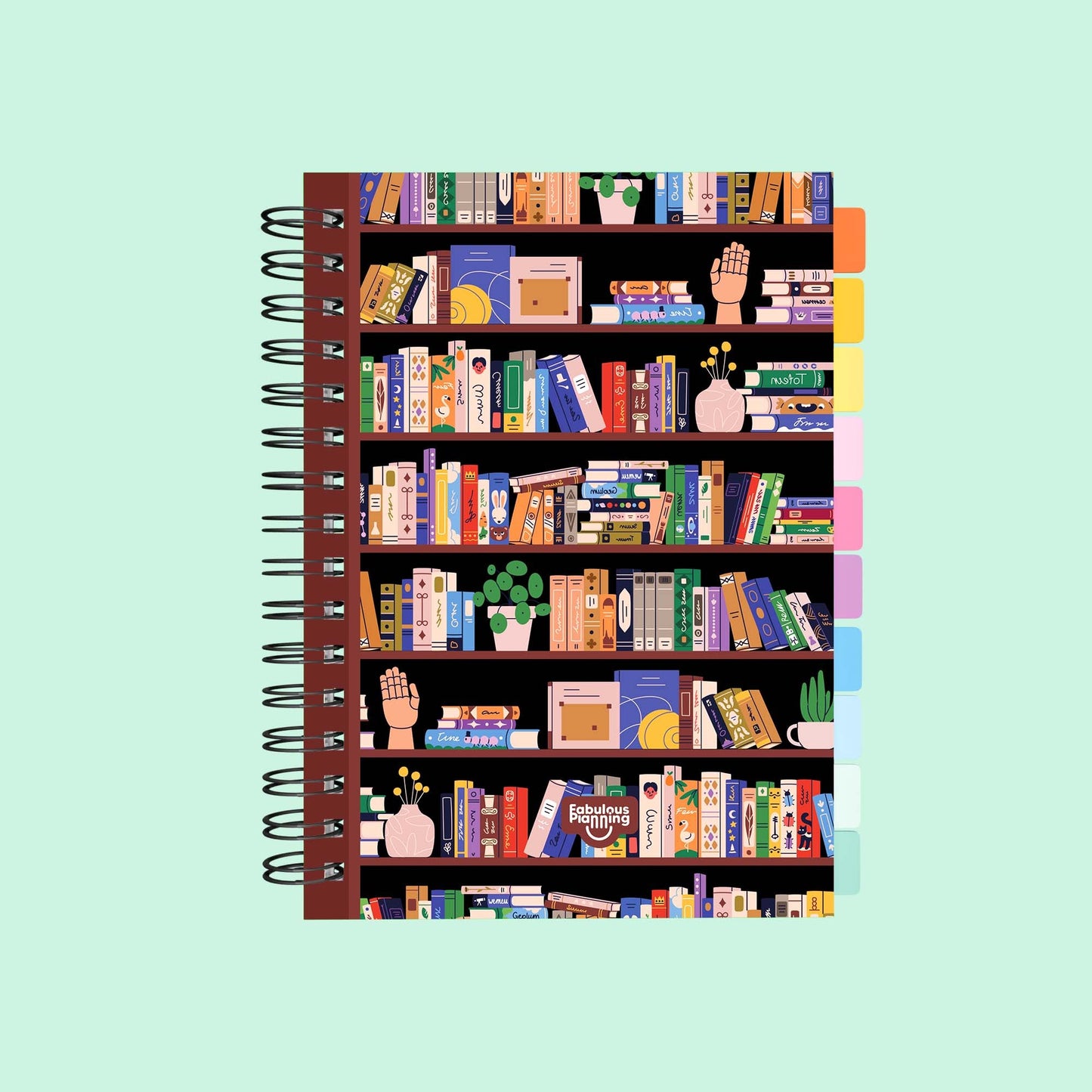 Academic Undated Spiral Journal Standard Library Bookshelf