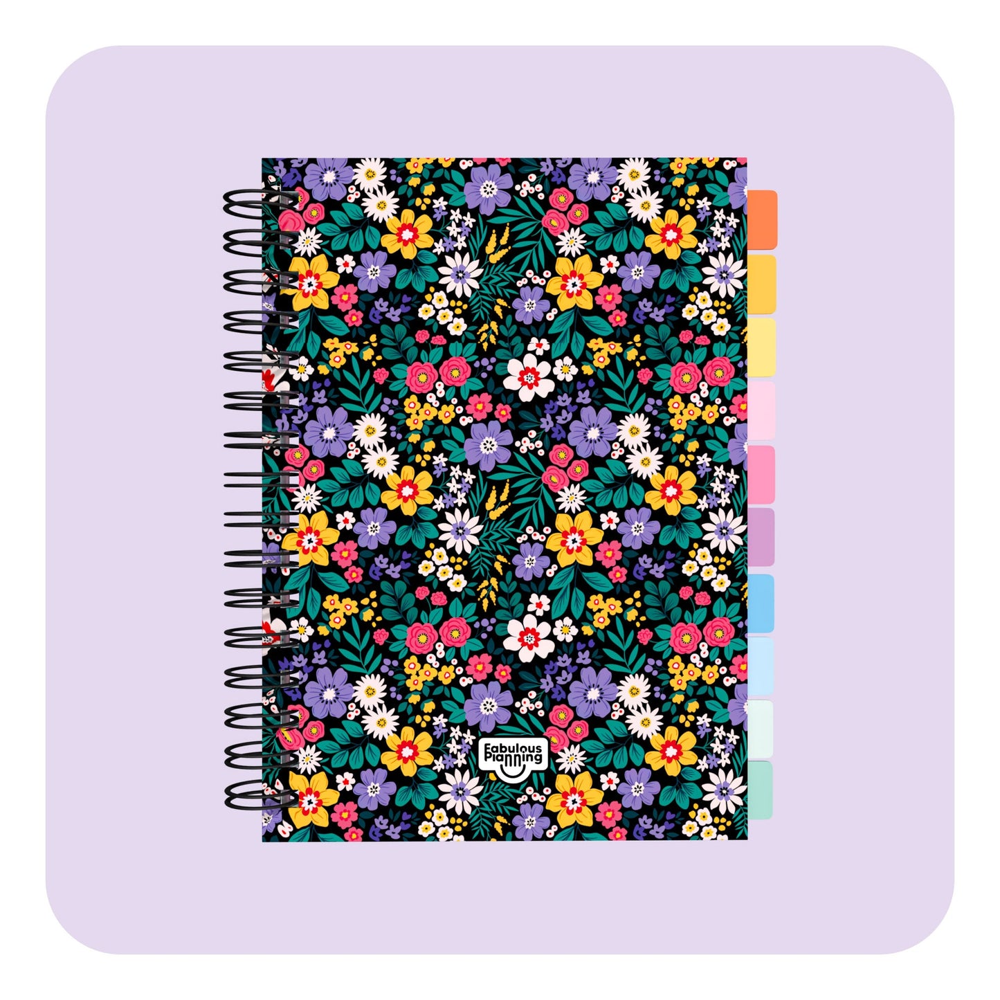 Teacher Undated Spiral Journal Standard Floral