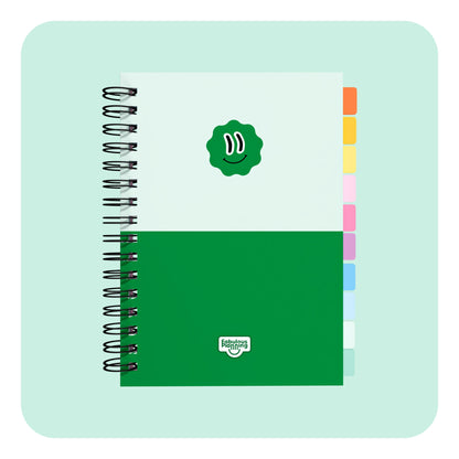 Academic Undated Spiral Journal Standard Green Duo