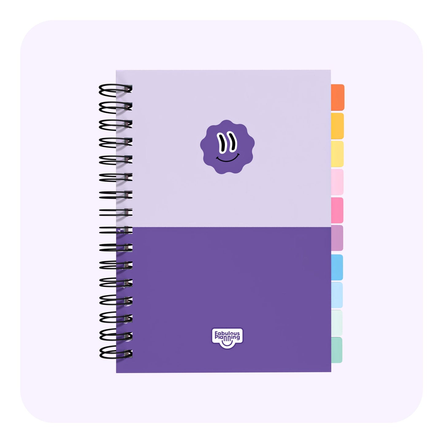 Daily 2026 Spiral Journal Standard Purple Duo