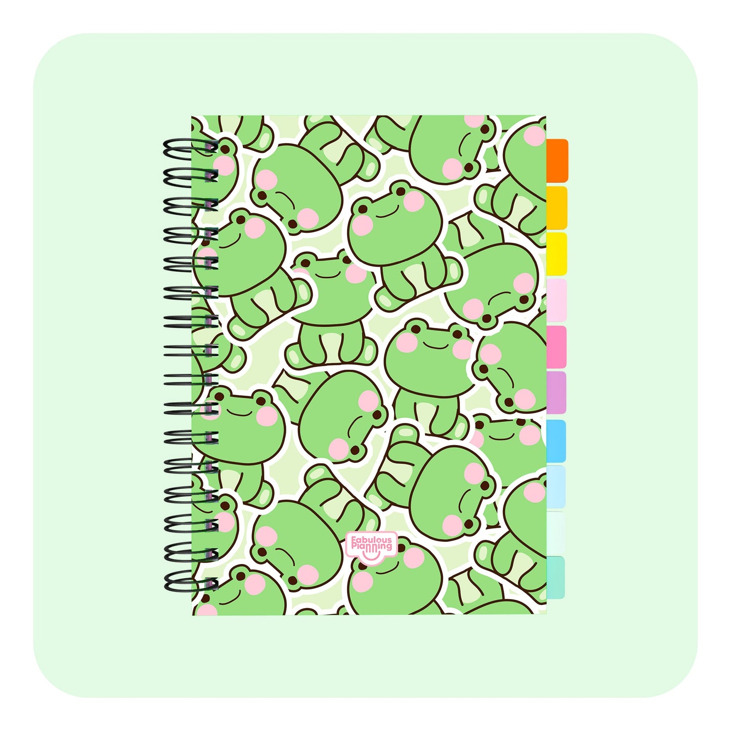 Academic Undated Spiral Journal Standard Frogs