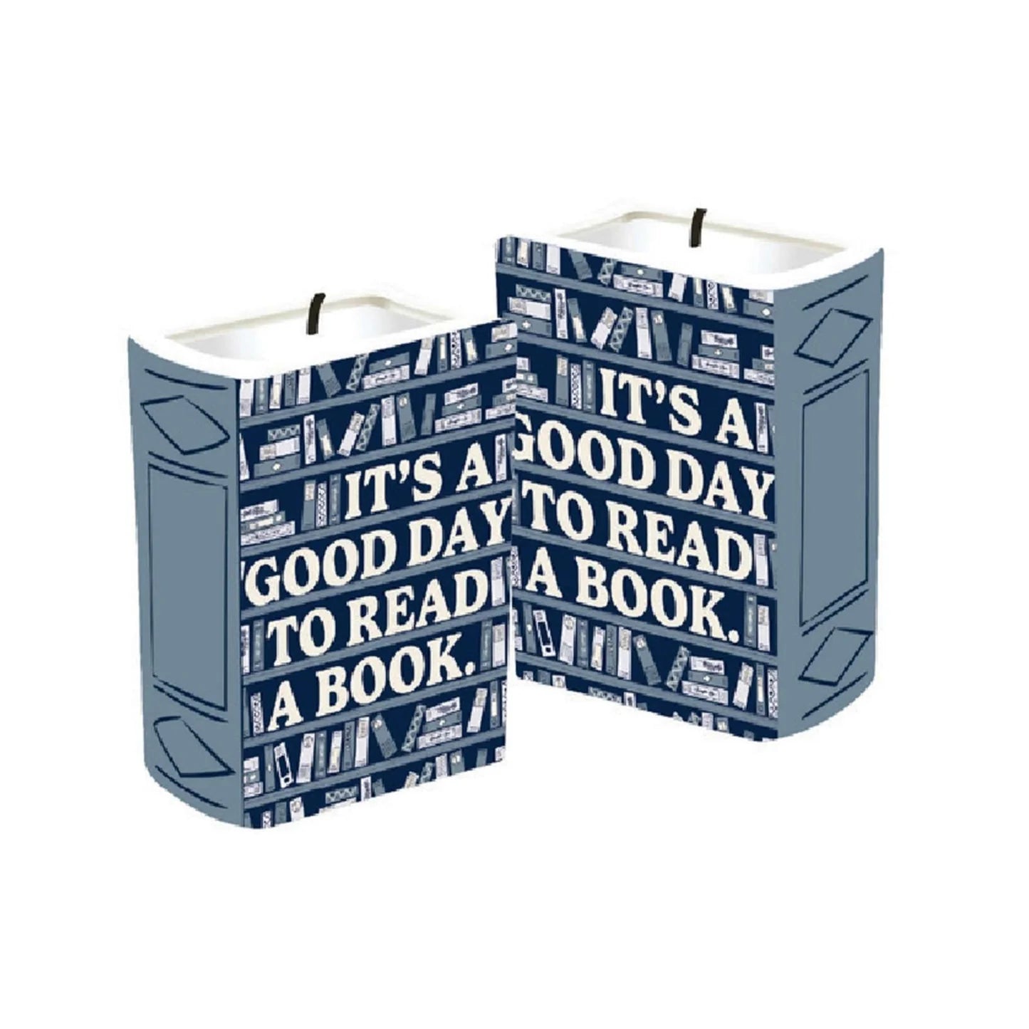 It’s a Good Day to Read a Book Candle | Lime Basil & Bay Book Candle | Literary Soy Wax Candle