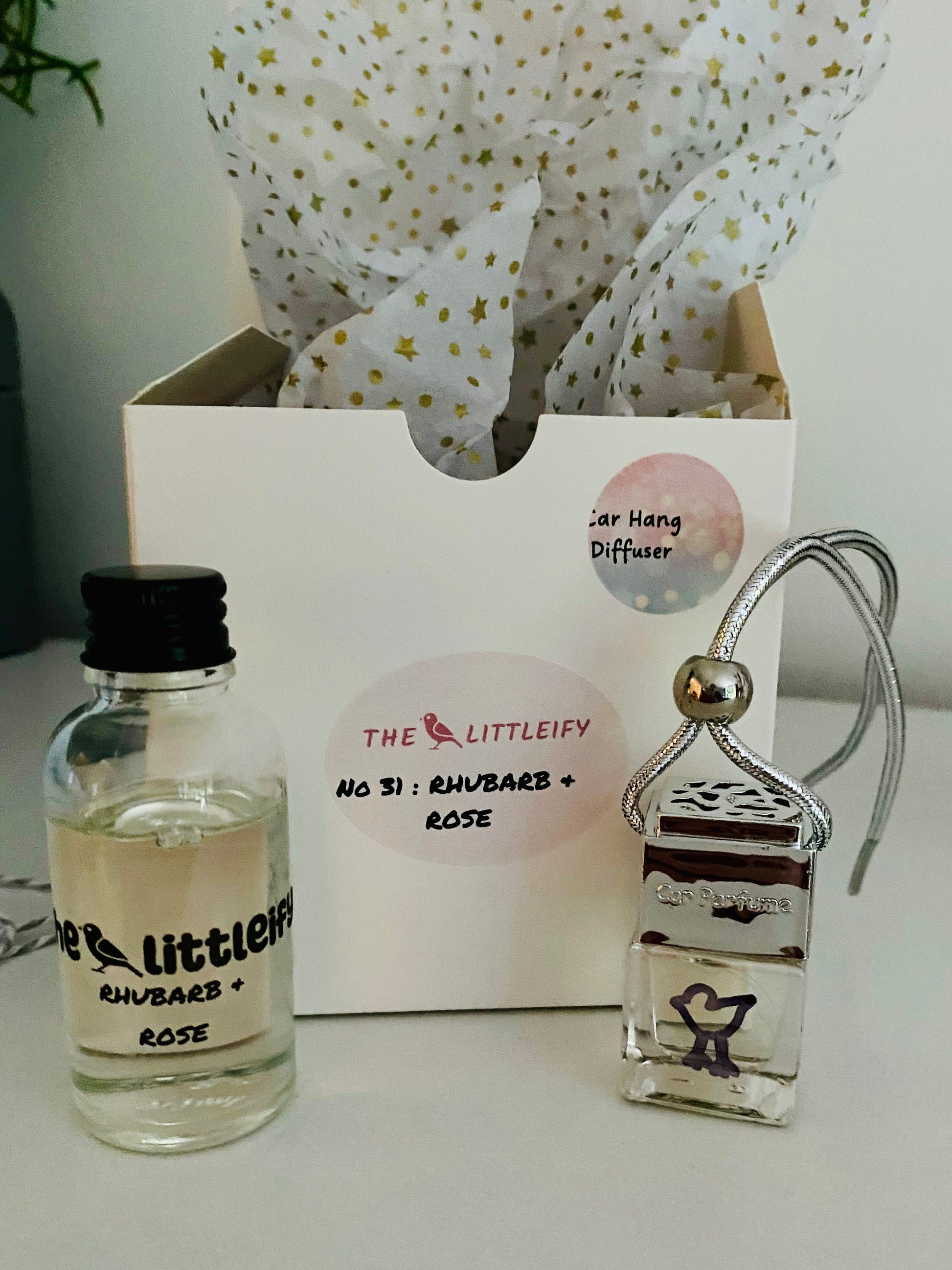 Luxury Hanging Car Scent – 37ml Refillable Diffuser