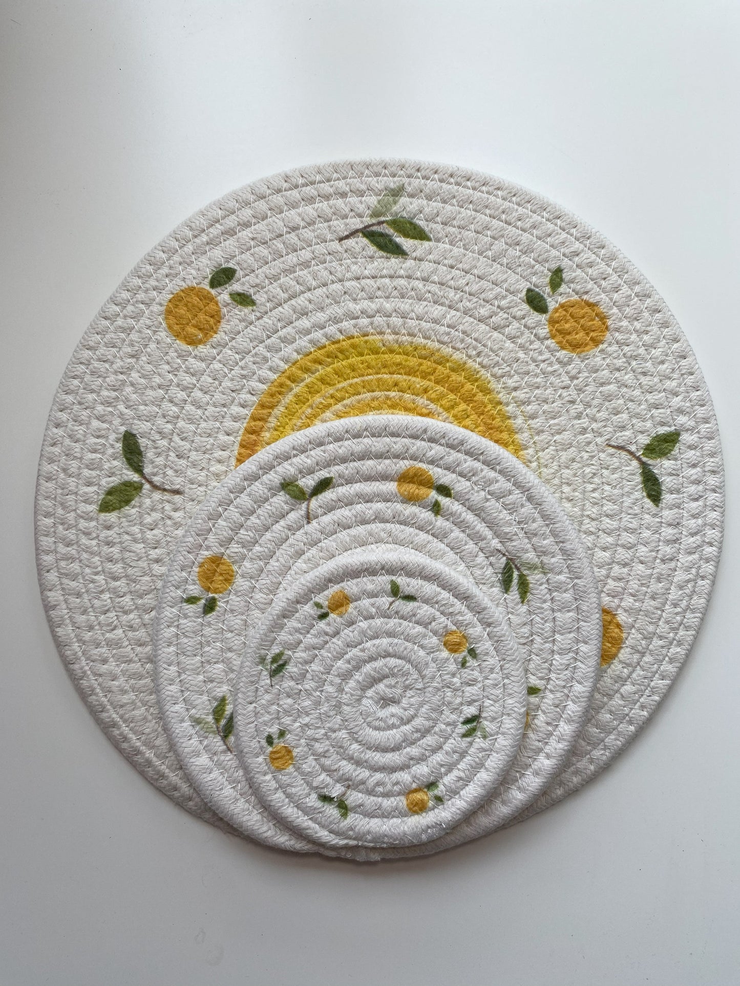 COLOURFUL PLACEMATS Yellow 31 cm