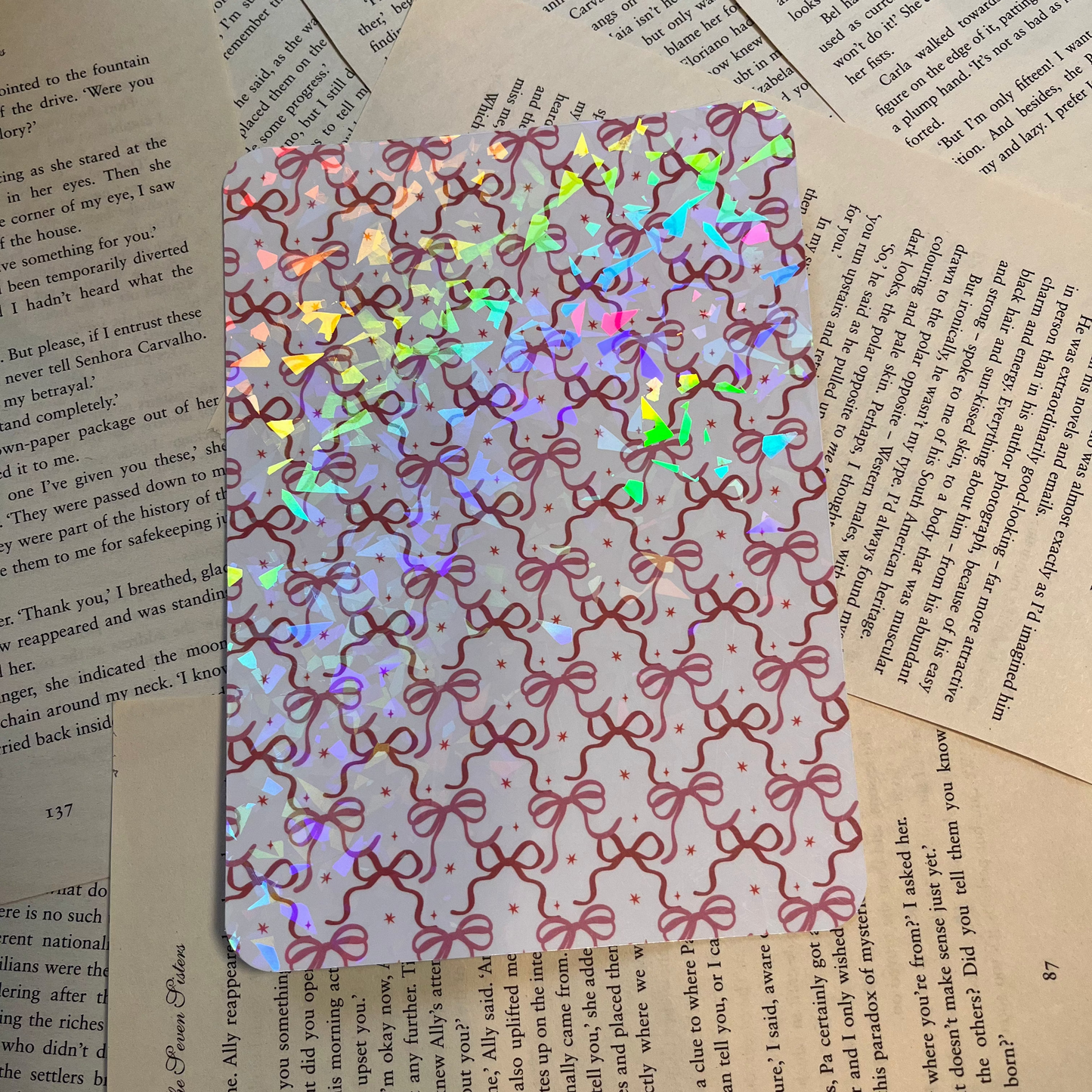 Cute Bows Kindle Insert