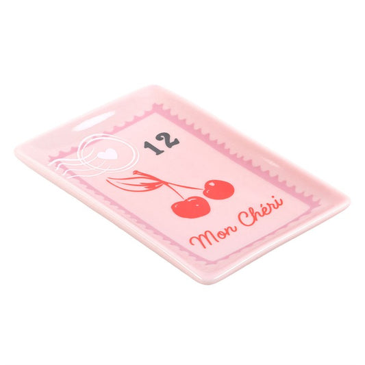 Cherry Trinket Dish - Ceramic Jewellery & Key Dish