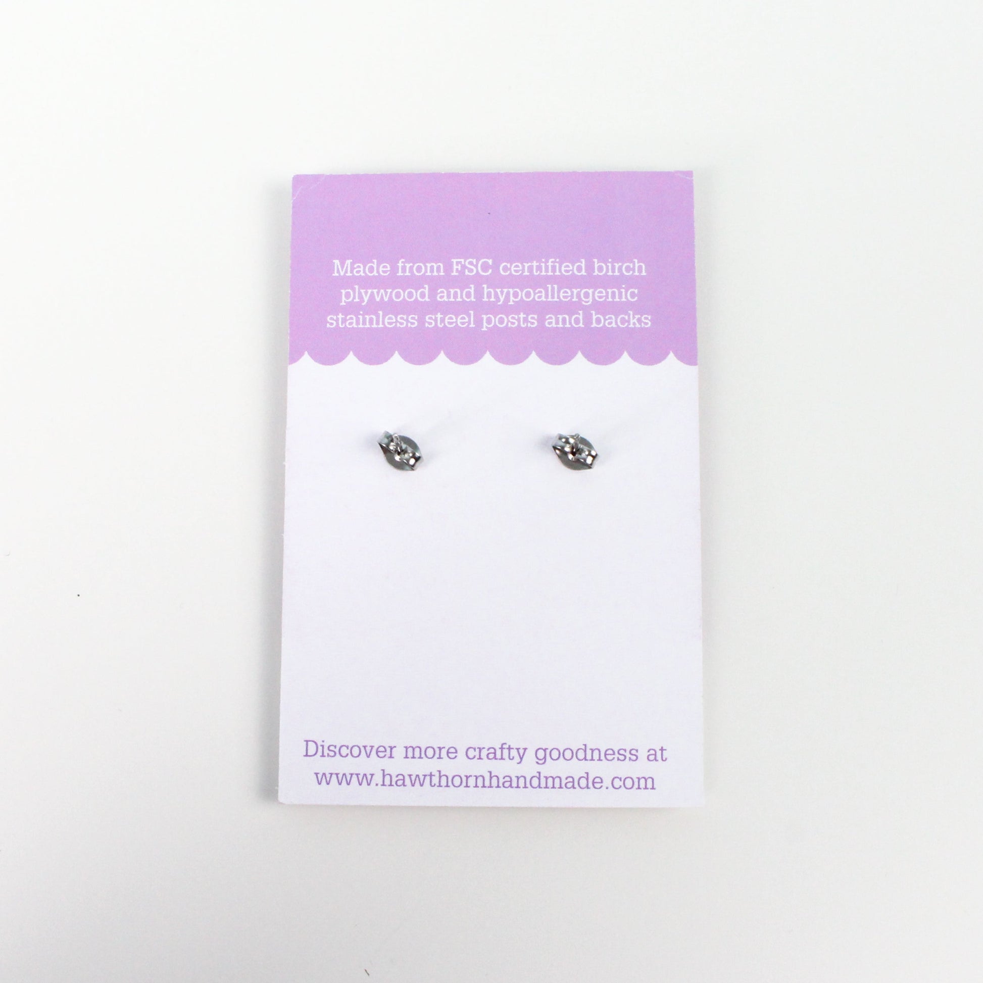 Bobbin Wooden Earrings - Creative Gift