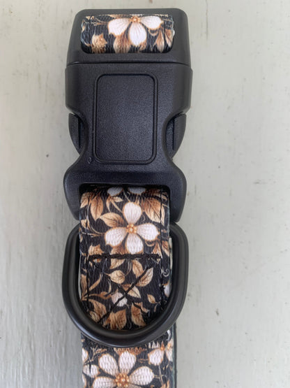 Black & Gold Floral Collar