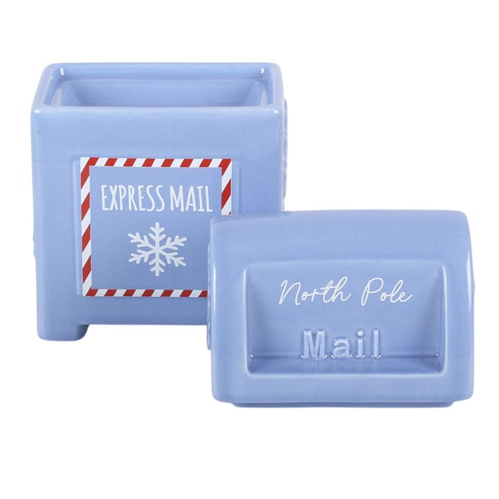 North Pole Postbox Oil Burner | Christmas Mailbox Wax Warmer | Festive Home Fragrance