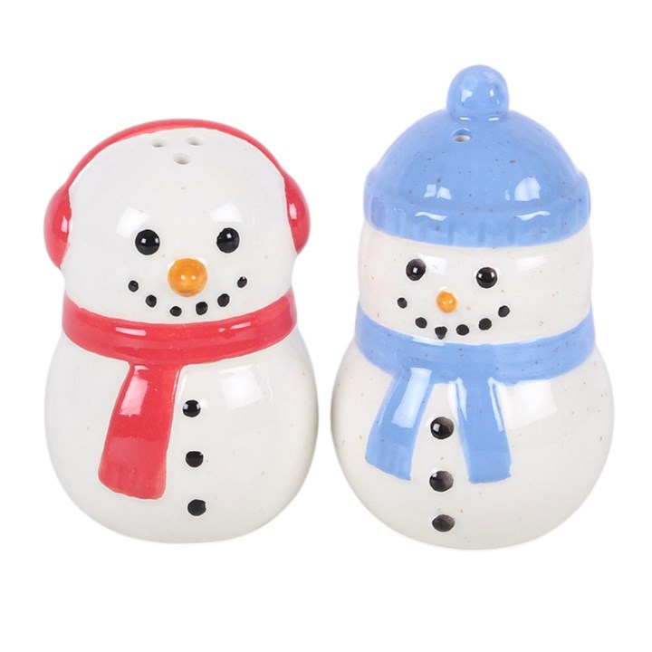 Snowman Salt & Pepper Shaker Set | Christmas Table Décor
