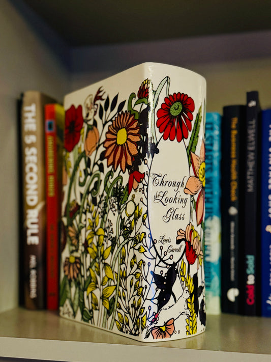 Alice in Wonderland Ceramic Book Vase – Through the Looking Glass Vase