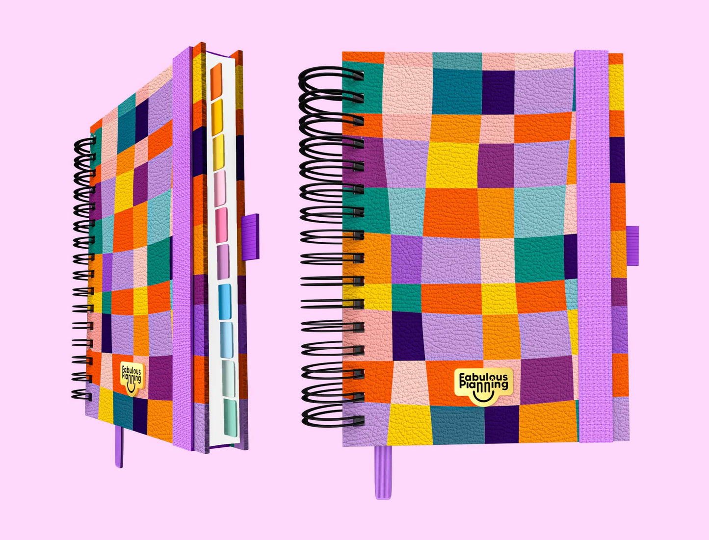 Daily 2026 Spiral Journal Deluxe Patchwork