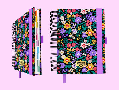 Academic Undated Spiral Journal Deluxe Floral