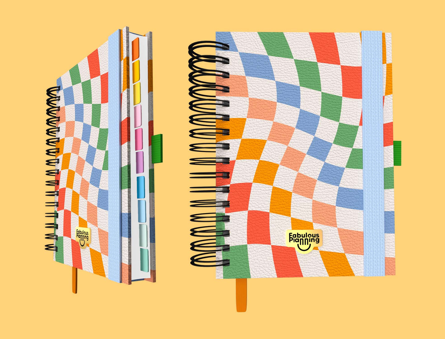 Academic Undated Spiral Journal Deluxe Checkers