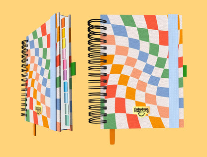 Academic Undated Spiral Journal Deluxe Checkers