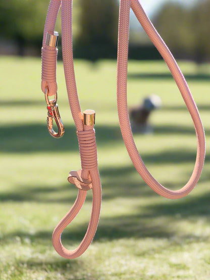 Pink Rope Dog Leash Flexible and Lightweight