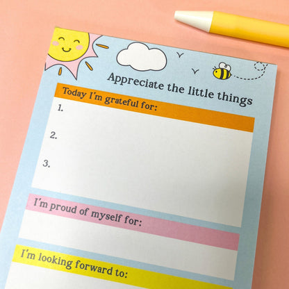 A6 Gratitude Pad - Appreciate the Little Things