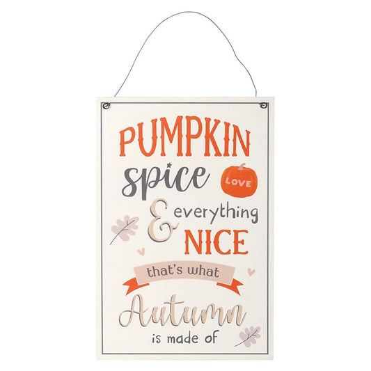 Pumpkin Spice Hanging Sign 🍁
