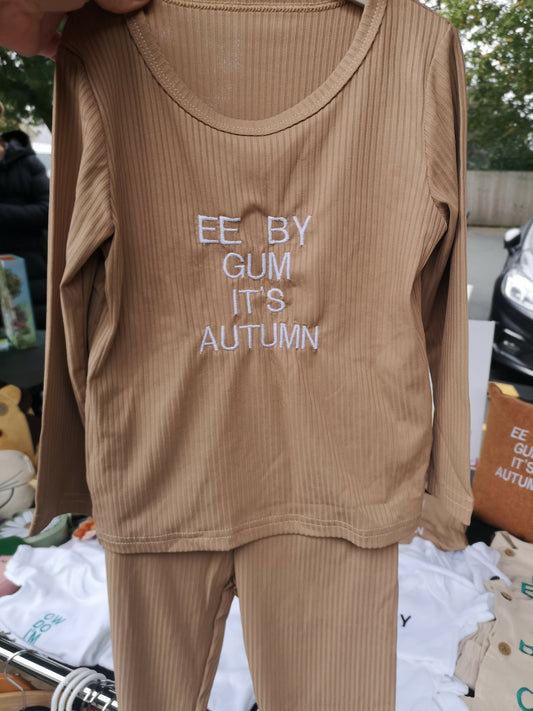 Yorkshire EE by Gum it's Autumn children's lounge wear set