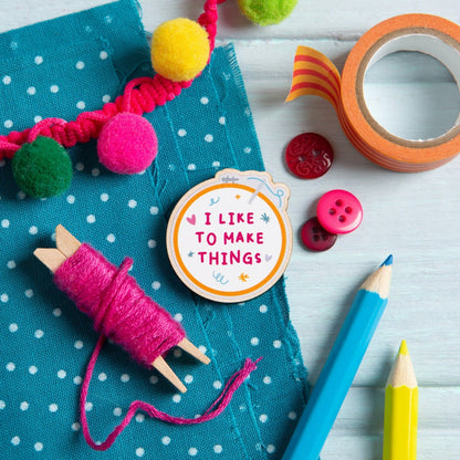 I Like To Make Things Magnetic Needle Minder