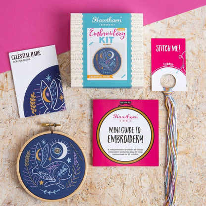'Town Houses' Mini Embroidery Kit for Beginners