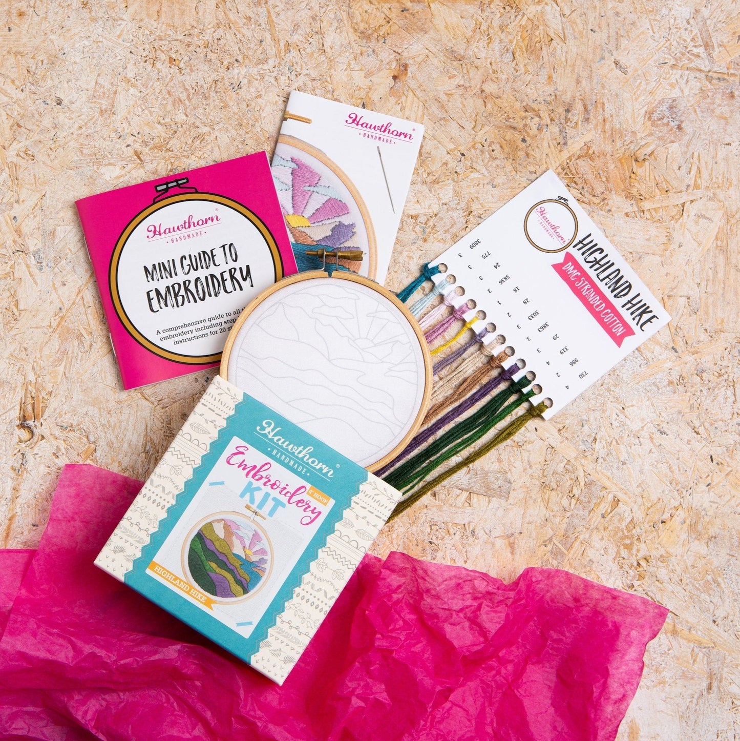 'Celtic Cliffs' Landscape Mini Embroidery Kit for Beginners