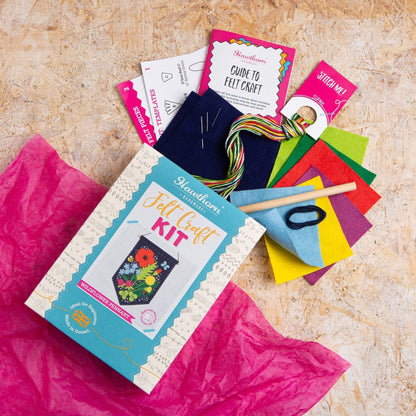 'Wildflower Pennant' Floral Felt Craft Kit for Beginners