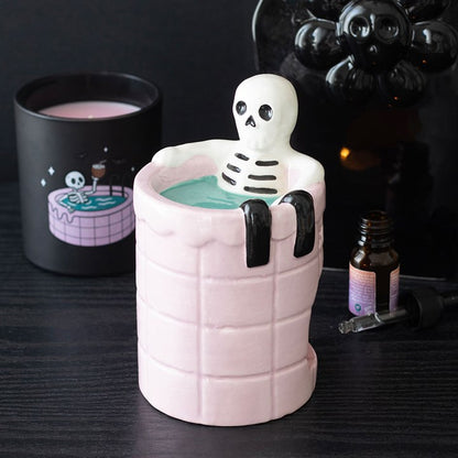 Dead Cool Skeleton Oil Burner | Pink Gothic Summer Home Fragrance