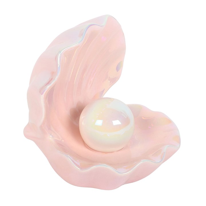 Clam Shell Trinket Dish with Pearl – Iridescent Mermaid Jewellery Dish