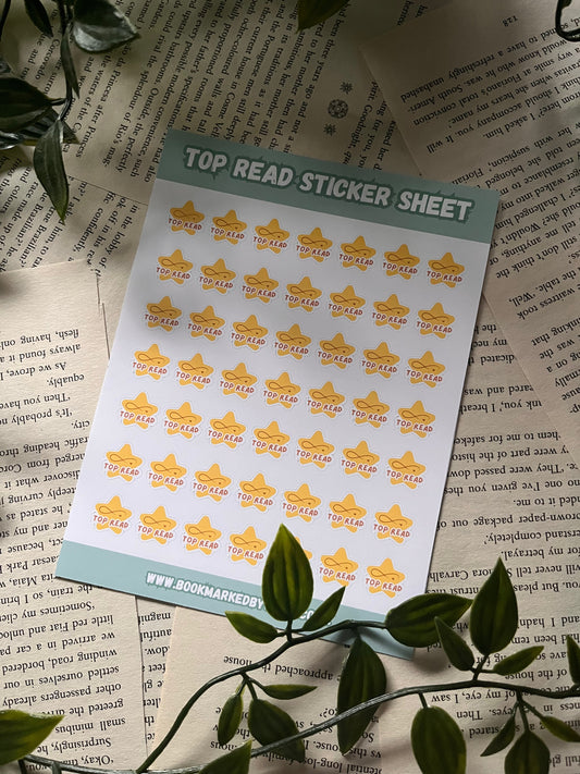Top Read sticker sheet