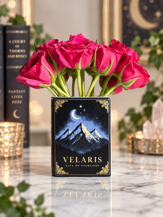 Book Vase: A Court of Thorns & Roses Ceramic Book Vase